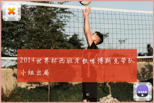 2014世界杯西班牙教练博斯克带队小组出局