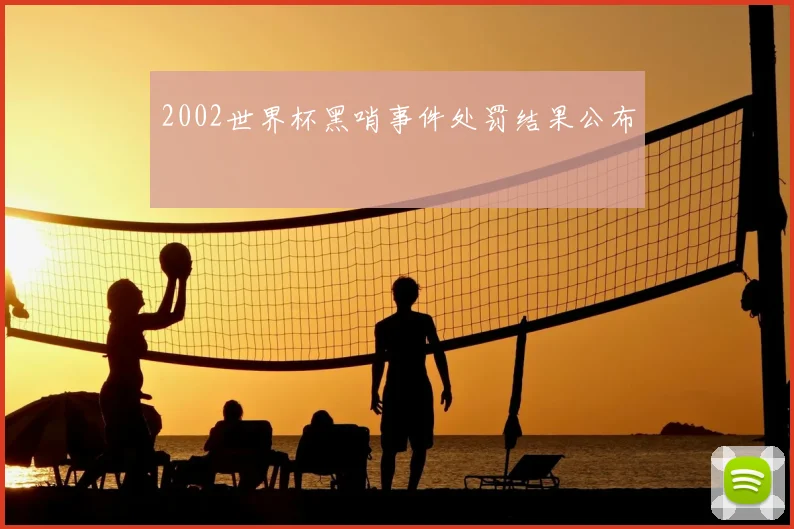 2002世界杯黑哨事件处罚结果公布